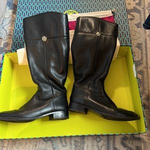 Tory Burch size 9.5 Jolie Riding Boot Wide Shaft